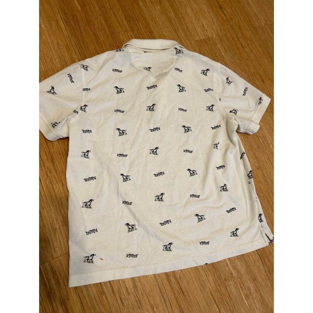 Men's Hunting Dog Preppy Old Money Print Polo Shirt Casual Club Room Medium - Picture 8 of 10